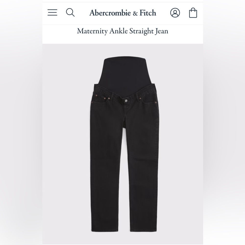Abercrombie & Fitch Women's Black Straight Leg Jeans
